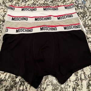 NEW Mens 3-Pack Moschino Trunks/Boxer Briefs